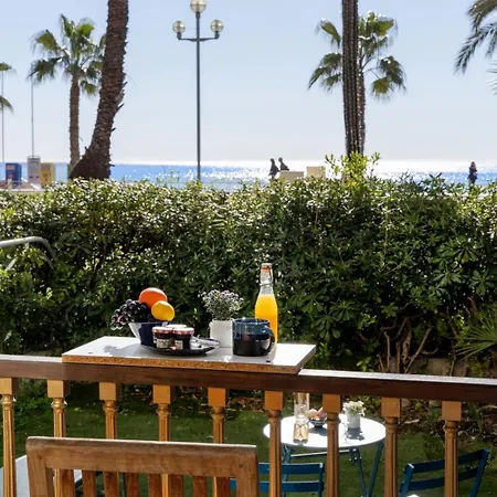 Wehost Prom- Jardin & -coeur Promenade Des Anglais-2 Personnes / 1 Canape-lit نيس